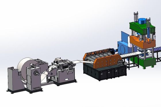 स्वचालित लोडिंग और अनलोडिंग पूरी तरह से स्वचालित ट्रांसफार्मर कूलर उत्पादन लाइन