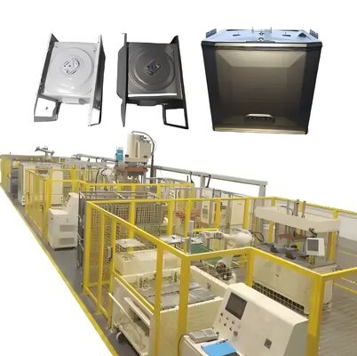 Polishing forming and welding production line for oven/microwave oven inner containers, high-speed and fully automatic production: The time required for each product to complete the production process