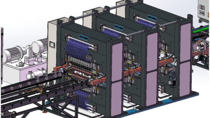 शंघाई ट्रेंटफार ट्रांसफार्मर स्वचालित रेडिएटर विनिर्माण लाइन 7
