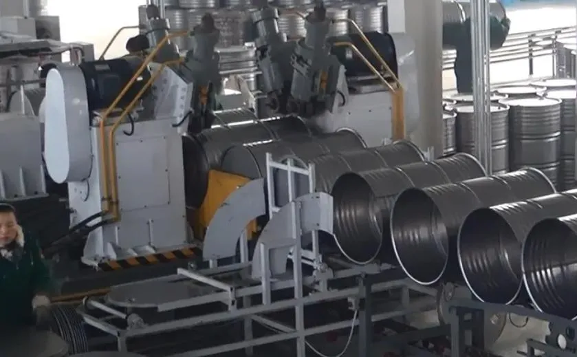 200L स्टील ड्रम बनाने की मशीन स्टील बैरल उत्पादन लाइन 1